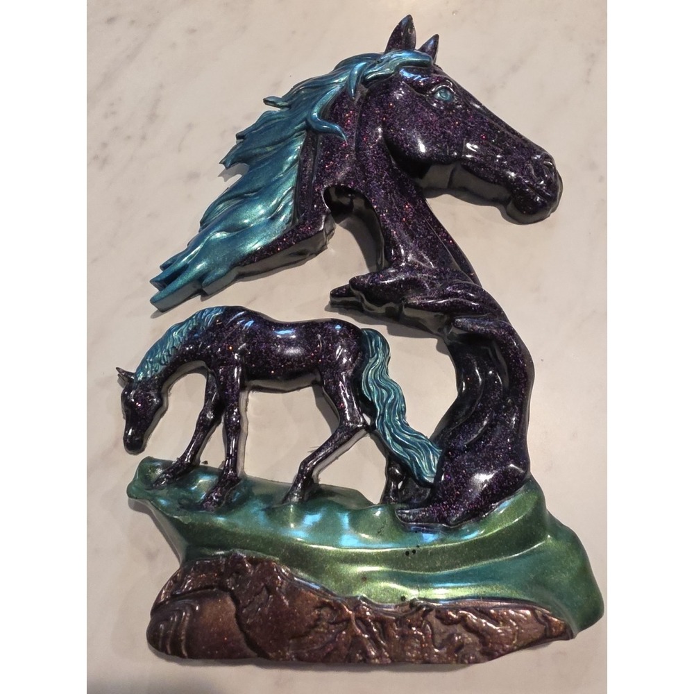 Handmade Resin Horse Wall Hanging